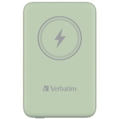 Obrázek VERBATIM Powerbanka Charge 'n' Go, Magnetická, 10000 mAh, USB- C, Zelená