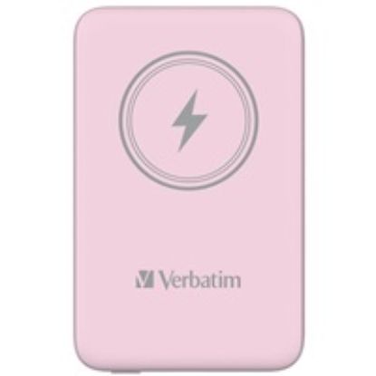 Obrázek VERBATIM Powerbanka Charge 'n' Go, Magnetická, 10000 mAh, USB- C, Růžová