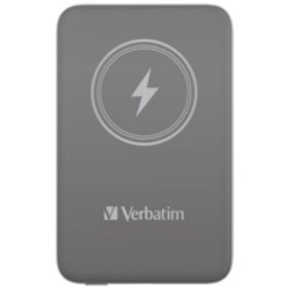 Obrázek VERBATIM Powerbanka Charge 'n' Go, Magnetická, 10000 mAh, USB- C, Šedá