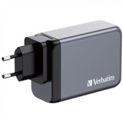 Obrázek VERBATIM GaN Nabíječka do sítě GNC- 240, 240 W, 3x USB- C, 1x USB