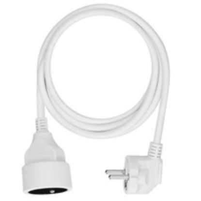 Obrázek Solight prodlužovací přívod - spojka, 1 zásuvka, 1, 5m, 3 x 1mm2, bílá