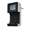 Obrázek Solight nabíječka s LCD displejem, AC 230V, 450mA, 4 kanály, AA/ AAA, řízená mikroprocesorem