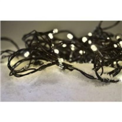 Obrázek Solight LED venkovní vánoční řetěz, 50 LED, 5m, přívod 3m, 8 funkcí, časovač, IP44, teplá bílá