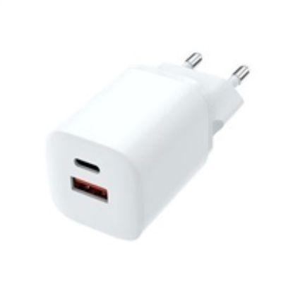 Obrázek Solight rychlonabíječka USB- C + USB- A, GaN 33 W PD, bílá