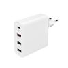 Obrázek Solight adaptér 3+1, 48 W, QC3.0+PD, 3x USB- A, 1x USB- C