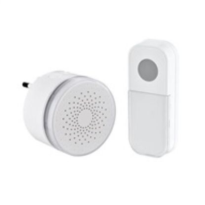 Obrázek Solight bezdrátový mini zvonek, do zásuvky, 180m, bílý, learning code