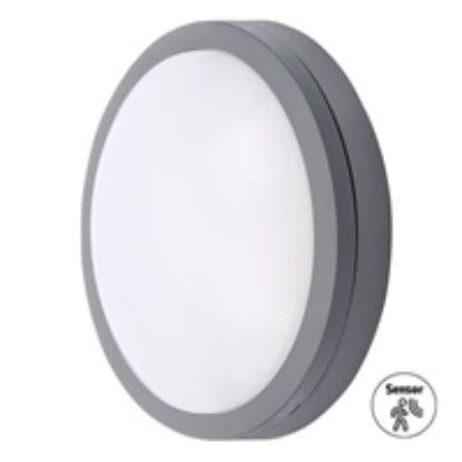 Obrázek Solight LED venkovní osvětlení se senzorem Siena, šedé, 20 W, 1500lm, 4000K, IP54, 23cm