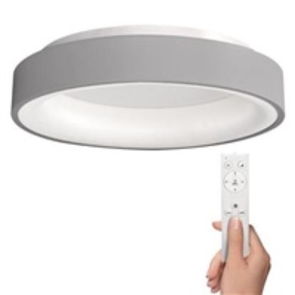 Obrázek Solight LED stropní světlo kulaté Treviso, 48 W, 2880lm, stmívatelné, dálkové ovládání, šedá