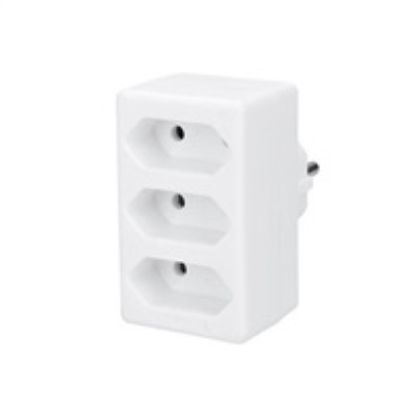 Obrázek Solight rozbočka, 3x 2, 5A, bílá