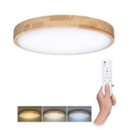 Obrázek Solight LED osvětlení s dálkovým ovladačem Solid Oak, 60 W, 4200lm, 51cm, změna chromatičnosti, stmívatelné