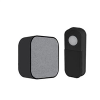 Obrázek Solight bezdrátový zvonek, bateriový, 180m, černý, learning code