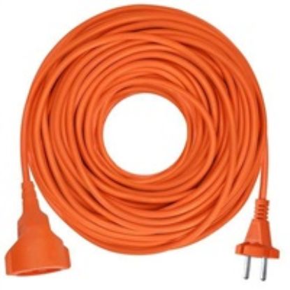 Obrázek Solight 1z pohyblivý přívod - spojka, 25m, 2 x 1, 5mm2, oranžová