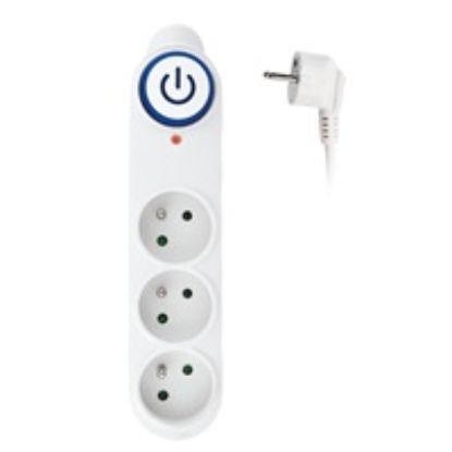 Obrázek Solight přepěťová ochrana, 3 zásuvky, 1, 5m, bílá
