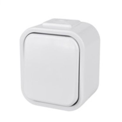 Obrázek Solight vypínač do vlhka, jednopólový, bílý