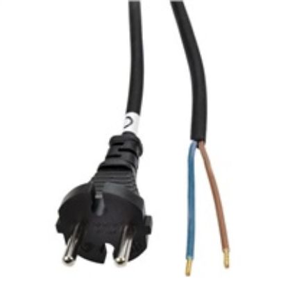 Obrázek Solight flexo šňůra, 2x 1, 5mm2, gumová, černá, 5m