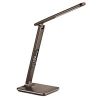 Obrázek Solight LED stolní lampička s displayem, 9 W, volba teploty světla, kůže, hnědá