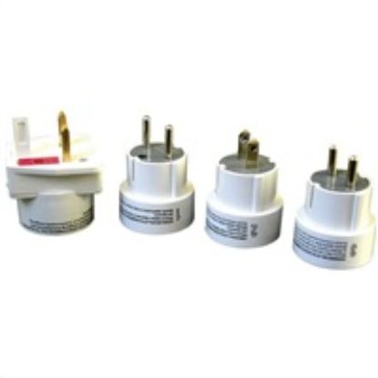 Obrázek Solight cestovní adaptér, skládací, bílý