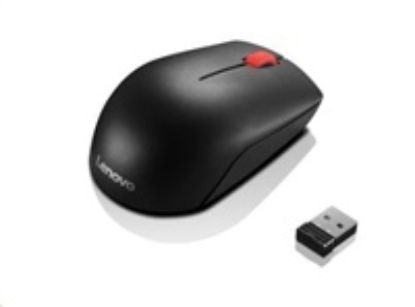 Obrázek LENOVO myš bezdrátová Essential Compact Wireless Mouse - 1000 DP I, Optical, USB, 3 tlačítka, černá