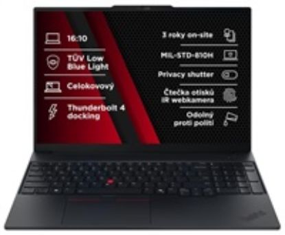 Obrázek LENOVO NTB ThinkPad E16 G3 - Core7 240H, 16" WUXGA, 16 GB, 512SSD, IRcam, W11P