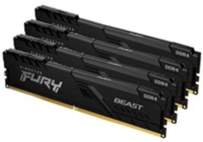 Obrázek KINGSTON DIMM DDR4 128 GB (Kit of 4) 3200MT/ s CL16 FURY Beast Černá