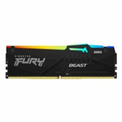 Obrázek KINGSTON DIMM DDR5 8 GB 5200MT/ s CL40 FURY Beast Černá RGB