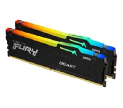 Obrázek KINGSTON DIMM DDR5 64 GB (Kit of 2) 6000MT/ s CL36 FURY Beast RGB EXPO