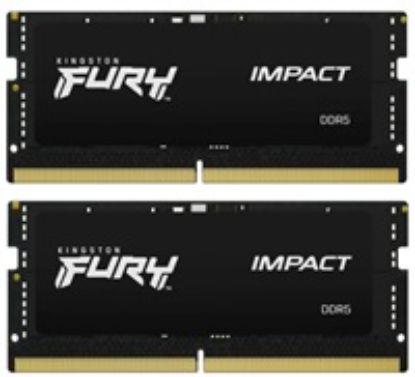 Obrázek KINGSTON SODIMM DDR5 64 GB (Kit of 2) 5600MT/ s CL40 FURY Impact PnP