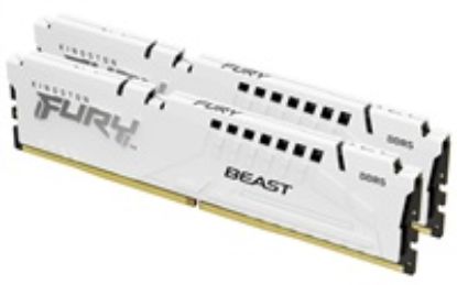 Obrázek KINGSTON DIMM DDR5 32 GB (Kit of 2) 6400MT/ s CL32 ECC FURY Beast EXPO Bílá