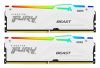 Obrázek KINGSTON DIMM DDR5 32 GB (Kit of 2) 6000MT/ s CL30 Non- ECC FURY Beast RGB EXPO, Bílá