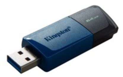 Obrázek Kingston Flash Disk 64 GB USB3.2 Gen 1 DataTraveler Exodia M (Black + Blue)