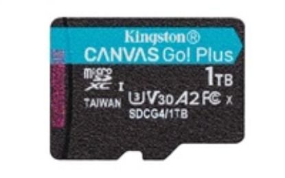Obrázek Kingston MicroSDXC karta 1 TB Canvas Go! Plus, R: 200/ W: 160MB/ s, Class 10, UHS- I, U3, V30, A2 + Adaptér