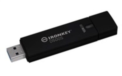 Obrázek Kingston Flash Disk IronKey 128 GB D300S, USB 3.2 Gen 1