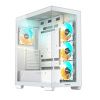 Obrázek GIGABYTE case GB- C500PI ST, Mid tower, 1xUSB- C 3.2, 2xUSB 3.0, 4x 120mm ARGB Fan, bílá