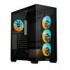 Obrázek GIGABYTE case GB- C500P ST, Mid tower, 1xUSB- C 3.2, 2xUSB 3.0, 4x 120mm ARGB Fan, černá