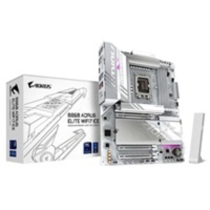 Obrázek GIGABYTE MB Sc LGA1851 B860 AORUS ELITE WIFI7 ICE, Intel B860, 4xDDR5, 1xUSB4, 1xDP, 1xHDMI, WiFi, ATX