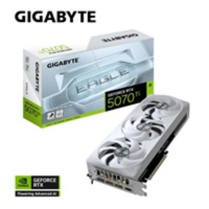 Obrázek GIGABYTE VGA NVIDIA GeForce RTX 5070 Ti EAGLE OC ICE 16G, 16G GDDR7, 3xDP, 1xHDMI