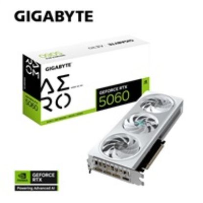 Obrázek GIGABYTE VGA NVIDIA GeForce RTX 5060 AERO OC 8G, 8G GDDR7, 3xDP, 1xHDMI