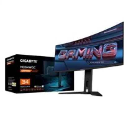 Obrázek GIGABYTE LCD - 34" Gaming monitor MO34 WQC, OLED, 3440 x 1440 WQHD, 175 Hz, 1.5M: 1, 250cd/ m2; 1000 cd, 0.03 ms…
