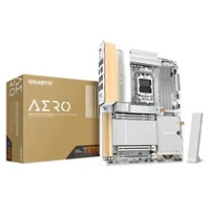 Obrázek GIGABYTE MB Sc AM5 X870E AERO X WOOD, AMD X870E. 4xDDR5, 2xUSB- C, 2xHDMI, Wifi, ATX