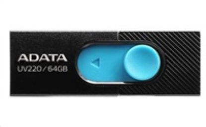 Obrázek ADATA Flash Disk 32 GB UV220, USB 2.0 Dash Drive, černá/ modrá