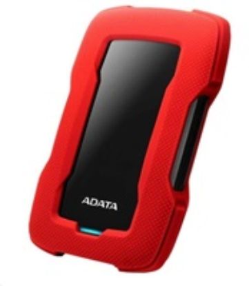 Obrázek ADATA Externí HDD 2 TB 2, 5" USB 3.1 HD330, RED COLOR BOX, červený (gumový, nárazu odolný)