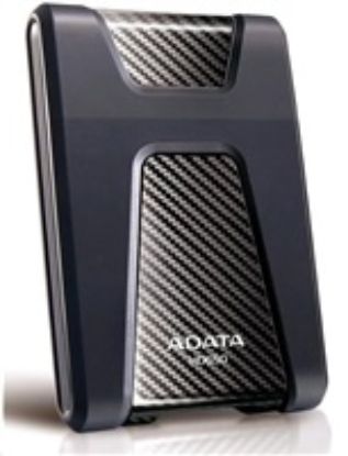 Obrázek ADATA Externí HDD 1 TB USB 3.1 DashDrive Durable HD650, černý (gumový, nárazu odolný)