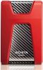 Obrázek ADATA Externí HDD 1 TB USB 3.1 DashDrive Durable HD650, červený (gumový, nárazu odolný)
