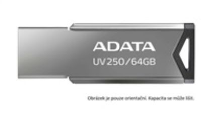 Obrázek ADATA Flash Disk 16 GB USB 2.0 DashDrive UV250, stříbrná