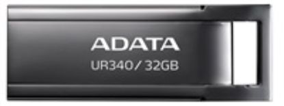 Obrázek ADATA Flash Disk 32 GB UR340, USB 3.2 Dash Drive, kov lesklá černá