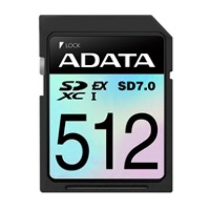Obrázek ADATA SDXC karta 512 GB Extreme, PCIe Gen3, UHS- I, C10, V30, (R: 800/ W: 700 MB/ s)