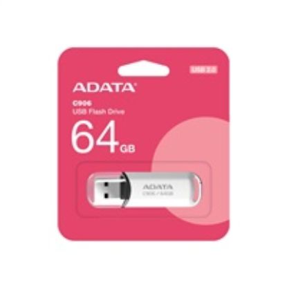Obrázek ADATA Flash Disk 64 GB C906, USB 2.0, bílá