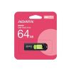 Obrázek ADATA Flash Disk 64 GB UC300, USB- C 3.2, černo- zelená