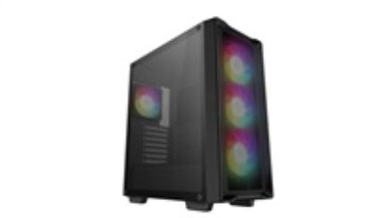 Obrázek DEEPCOOL Case CC560 MESH V2, ATX, ARGB, Průhledná bočnice, 4 x 120mm Fan, černá