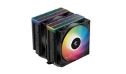 Obrázek DEEPCOOL CPU Chladič AG620 BK ARGB V2, 2 x 120mm, LGA1851, AM5, černá